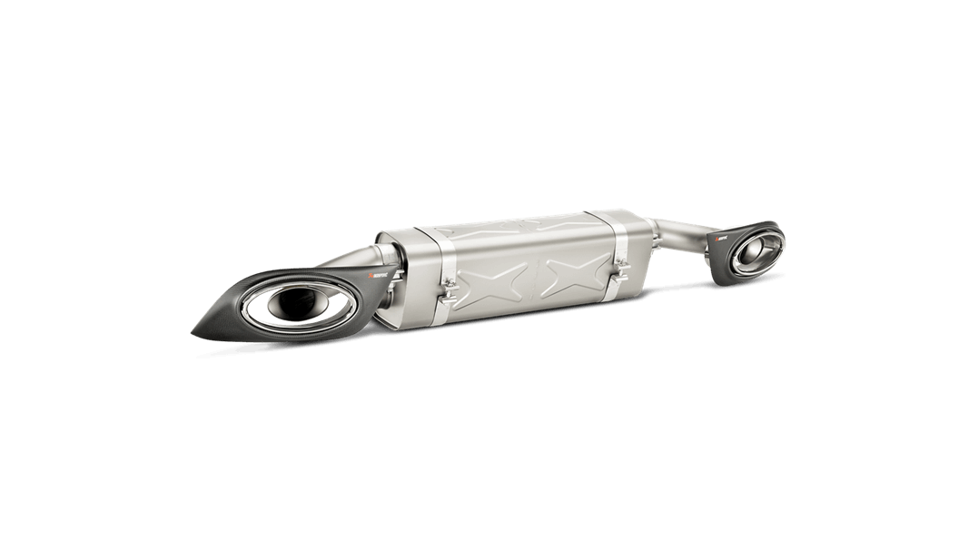 AKRAPOVIC S-PO991TSO-HT Slip-On Line (Titanium) PORSCHE 911 Turbo/Turbo S (991) 2014-2015 ECE Type Approval Photo-0