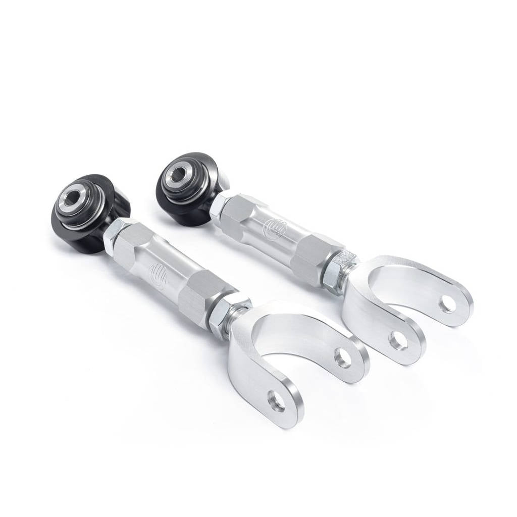 UNPLUGGED PERFORMANCE UP-M3MY-314-1.1 Rear Billet Adjustable Toe Arms (Sealed Bushing Version) for TESLA Model 3 / Model Y Photo-1