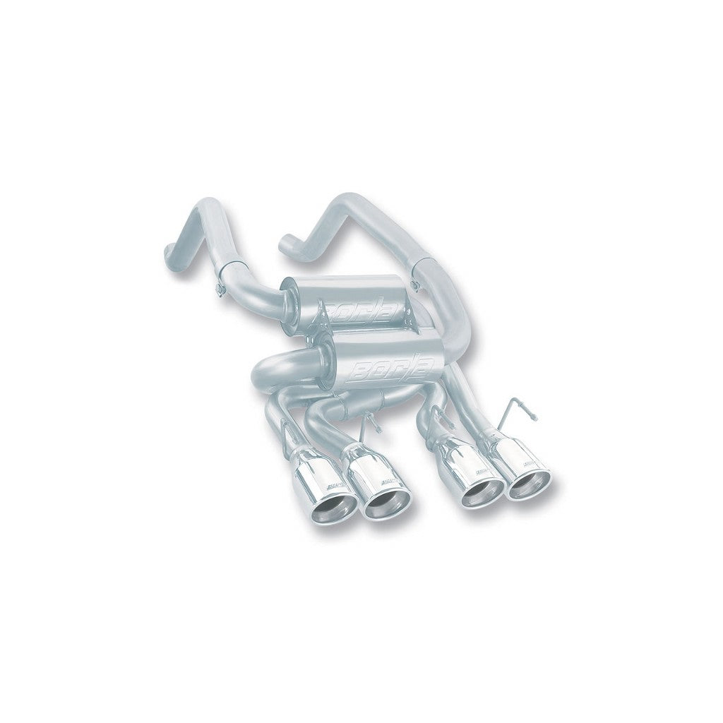 BORLA 11744 Axle-Back System CORV C6 '05-'08 6.0L V8 AT/MT (incl. paddle shift) RWD Photo-0