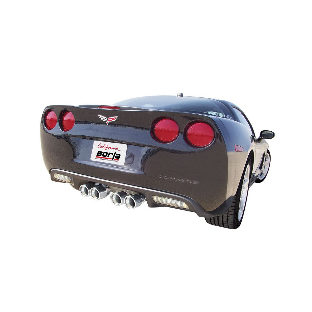 BORLA 11744 Axle-Back System CORV C6 '05-'08 6.0L V8 AT/MT (incl. paddle shift) RWD Photo-1