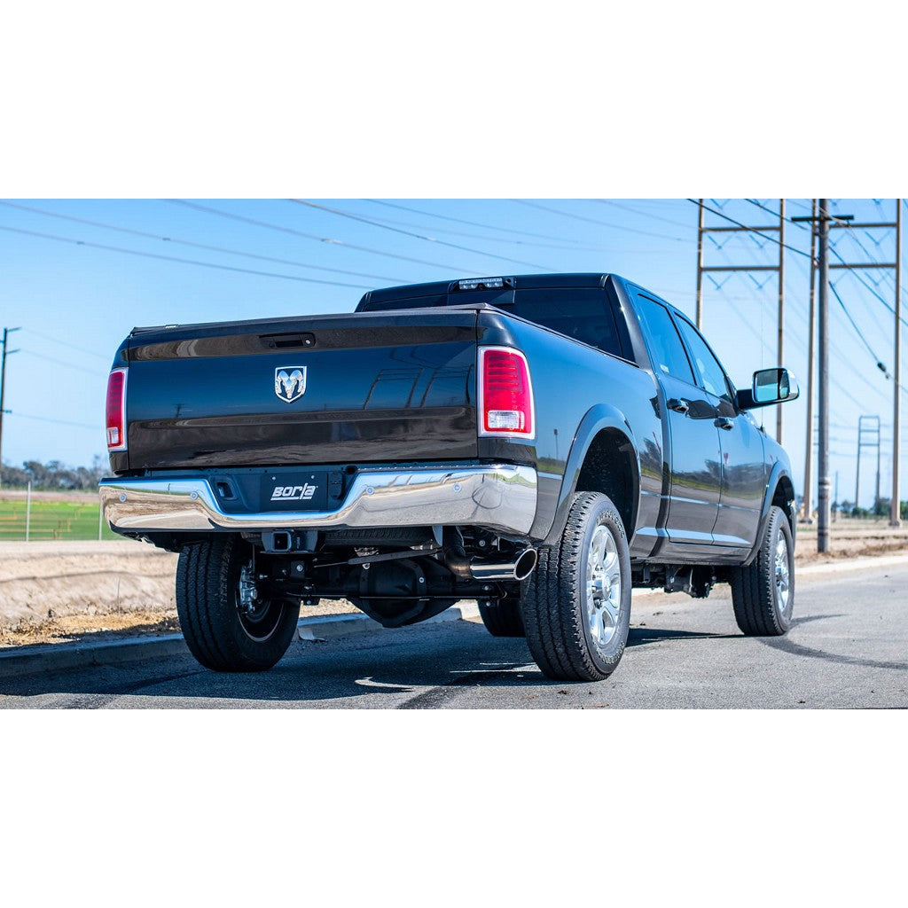 BORLA 140801 Cat-Back™ System RAM 2500 '14-'18 6.4L V8 AT 4DR 3.5" "S-TYPE" CC SB S RD RL AC S TIP: 5" RD X 13.5" Photo-1