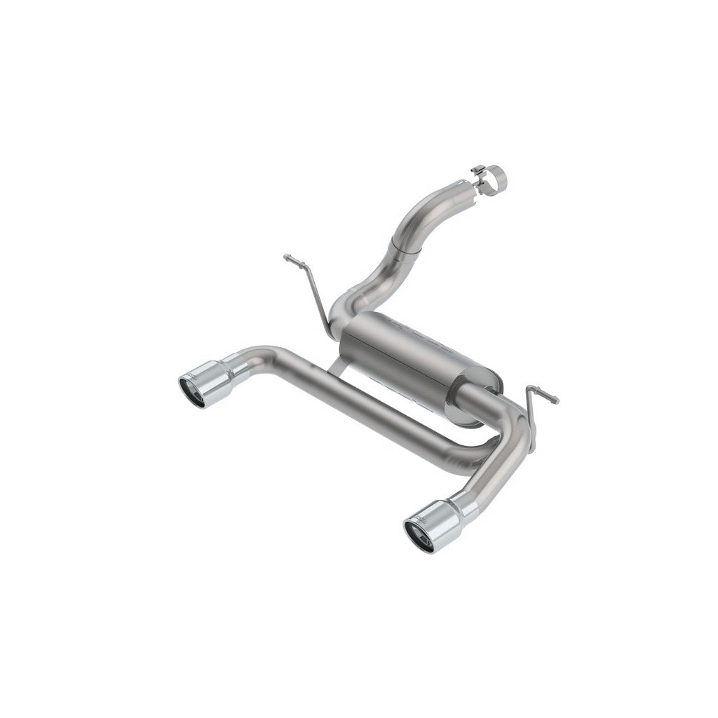 BORLA 11964 Exhaust System Axle-Back ATAK, 2.75", 2.5" (3.5" Tips) for JEEP Wrangler 2.0L (JL / JLU) 2018- Photo-0