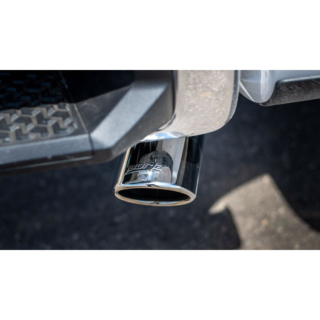 BORLA 140800 Cat-Back™ System SILV/ SIERRA 1500 '19-'21 2.7L 4CYL AT 2&4WD 4DR EC STB (78.8") CC SB (69.3) WB 147" 3" "S-TYPE Photo-2