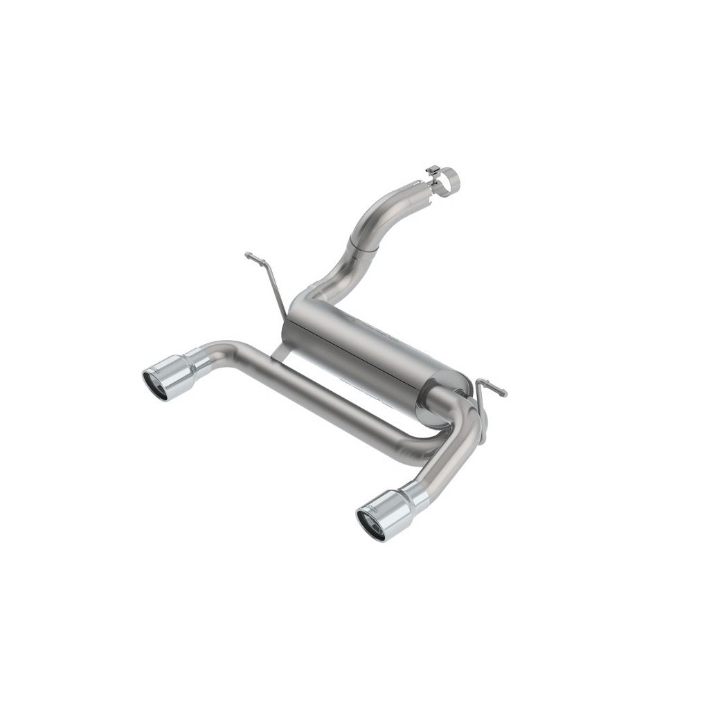 BORLA 11962 Exhaust System Axle-Back Touring, 2.75", 2.5" (3.5" Tips) for JEEP Wrangler 2.0L (JL / JLU) 2018- Photo-0