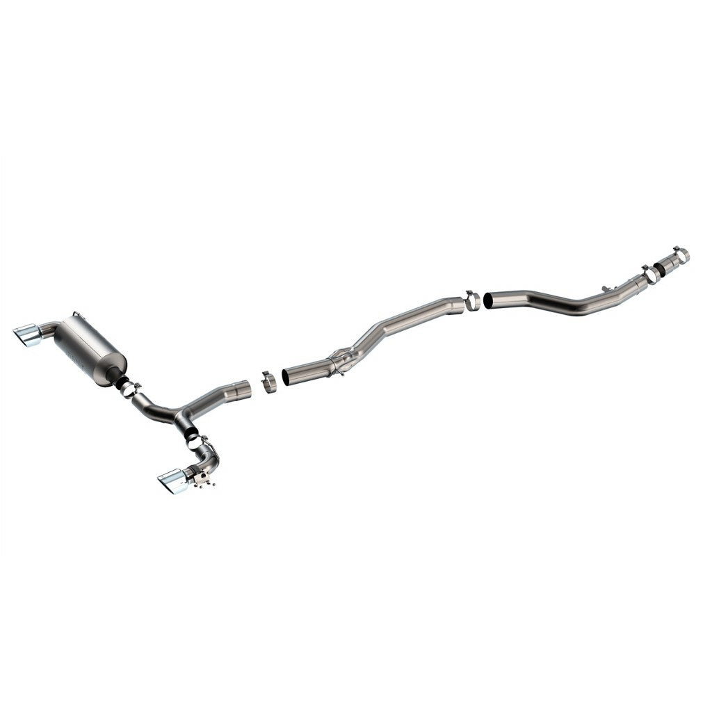 BORLA 140826 Exhaust System Cat-Back 3", ATAK (Bright Chrome Tips) for TOYOTA Supra GR (A90 / A91) 2020-2025 Photo-0