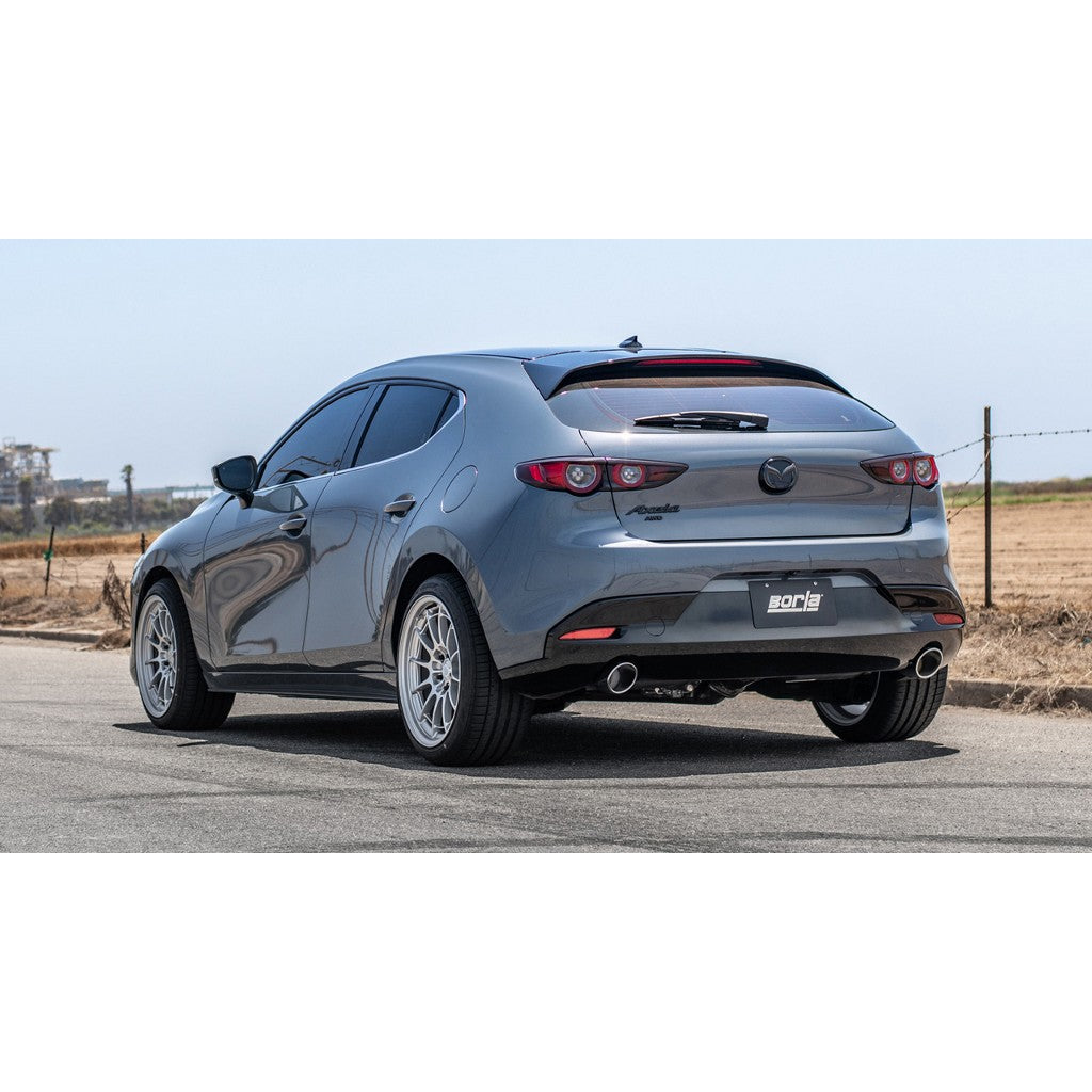 BORLA 11970 Axle-Back System MAZDA 3 '19-'21 2.0L/2.5L NA i4 AT/MT FWD Photo-1