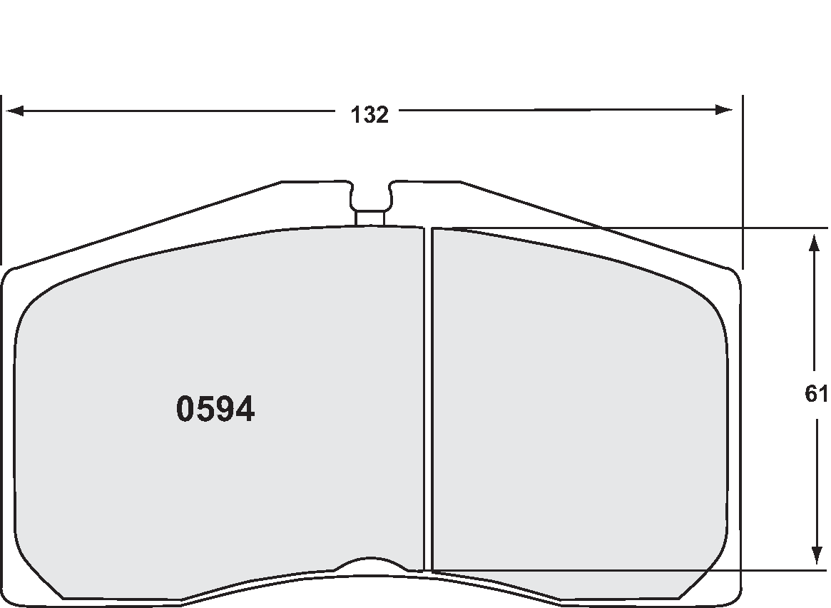 PFC 0594.06.20.44 Front brake pads AUDI S8 2002/PORSCHE 996 2000-05 GT3 R & RS (25mm) Photo-0