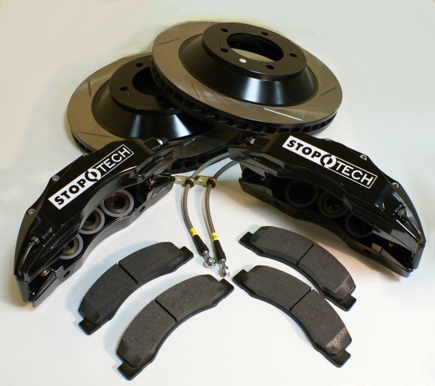 STOPTECH 82.874.6D00.51 BBK 1PC ROTOR, FRONT SLOTTED 380X35/ST65 BLACK TOYOTA LAND CRUISER 2008+ Photo-0