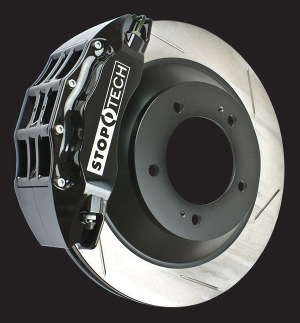 STOPTECH 82.874.6D00.51 BBK 1PC ROTOR, FRONT SLOTTED 380X35/ST65 BLACK TOYOTA LAND CRUISER 2008+ Photo-1