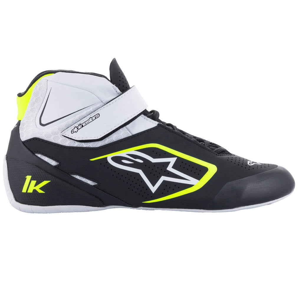 ALPINESTARS 2712022_125_10 Karting shoes TECH-1 K V2, black/white/yellow fluo, Size 43 Photo-0