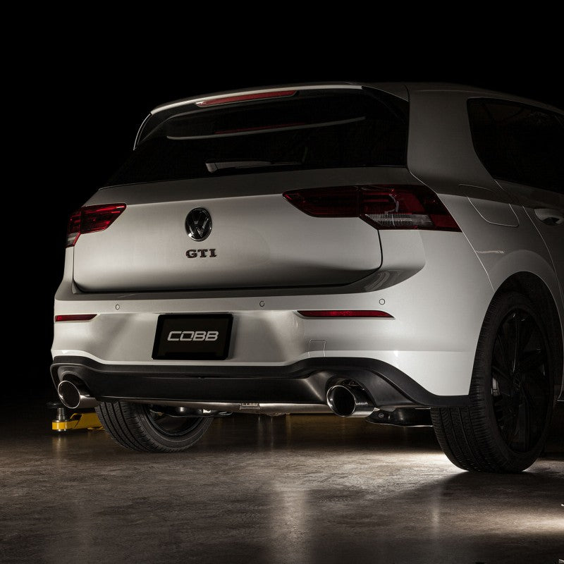 COBB 5V4100 Cat-Back Exhaust Systems STAINLESS STEEL for VOLKSWAGEN Golf GTI (MK8) 2022- Photo-5