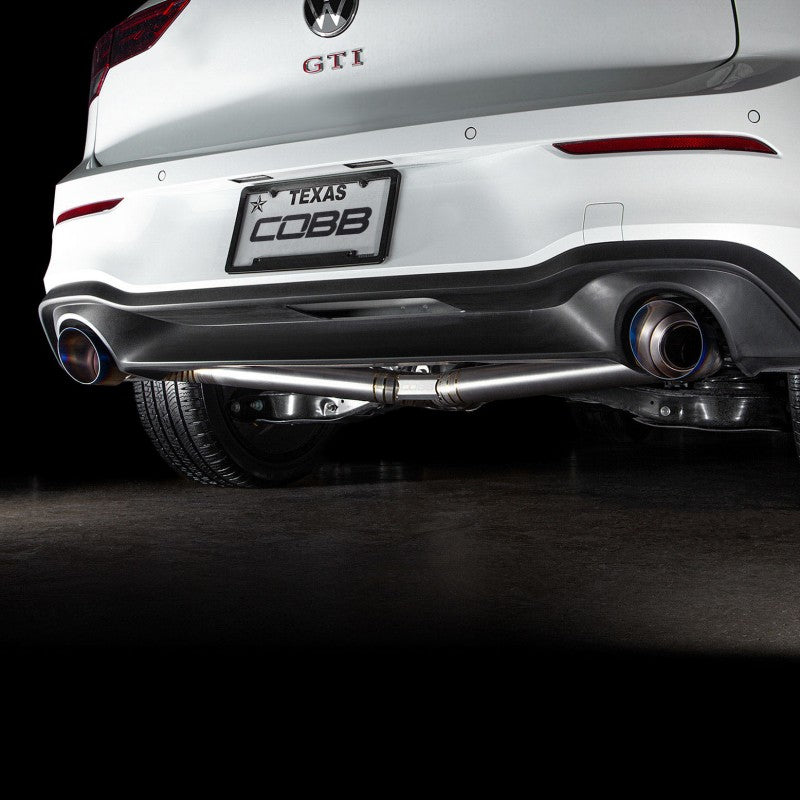 COBB 5V4160 Cat-Back Exhaust Systems TITANIUM for VOLKSWAGEN Golf GTI (MK8) 2022- Photo-9