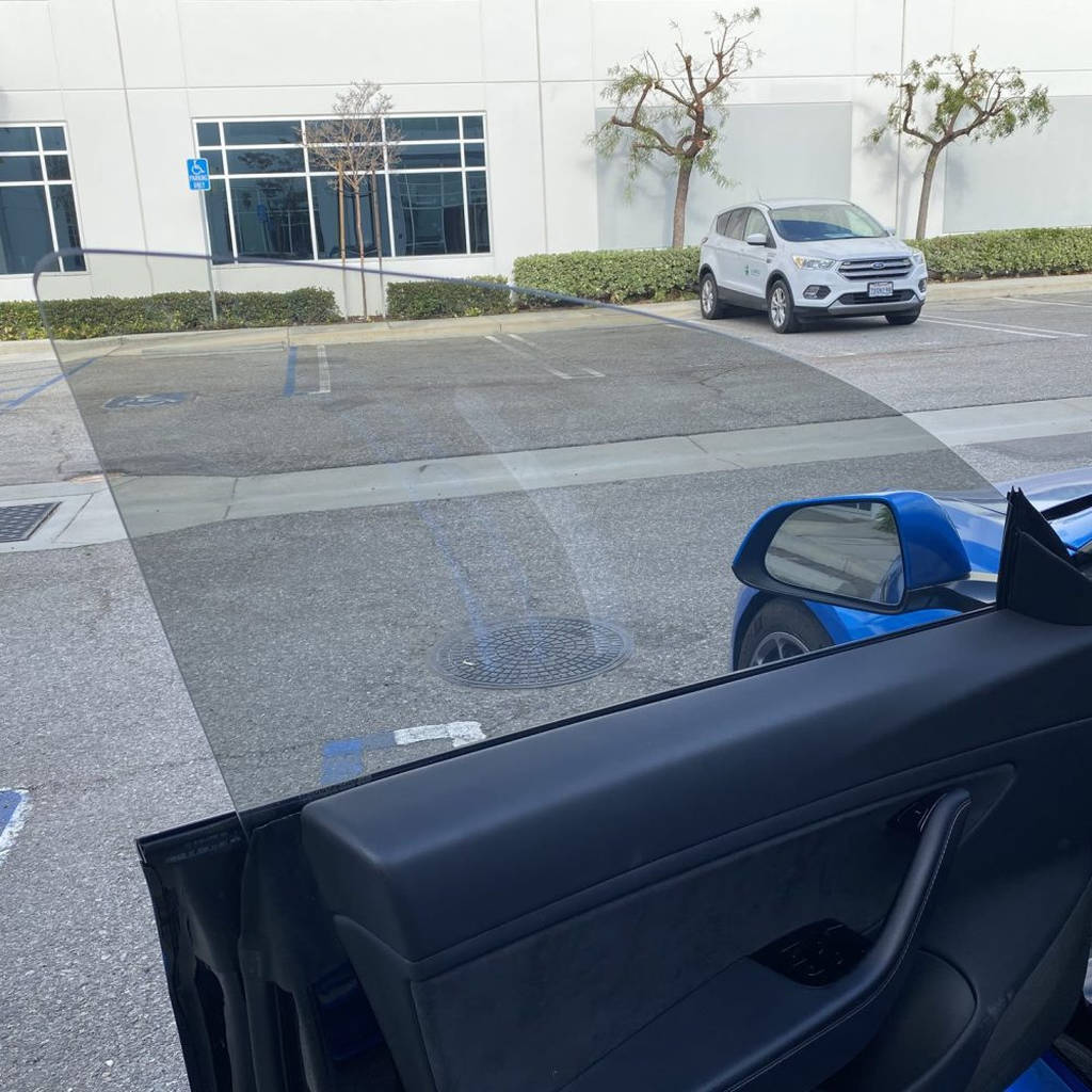 UNPLUGGED PERFORMANCE UP-M3-347-5.1 Rear Windshield Replacement, Lexan for TESLA Model 3 Photo-2