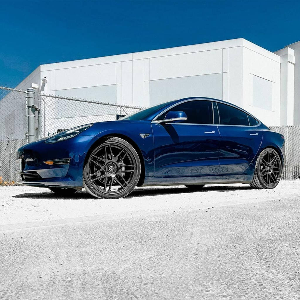 UNPLUGGED PERFORMANCE UP-M3MY-357-3.1 Spare Wheel UP x BBS Flugplatz (FP) 20x9+32 Gloss Black 1pc for TESLA Model 3 / Y Photo-3