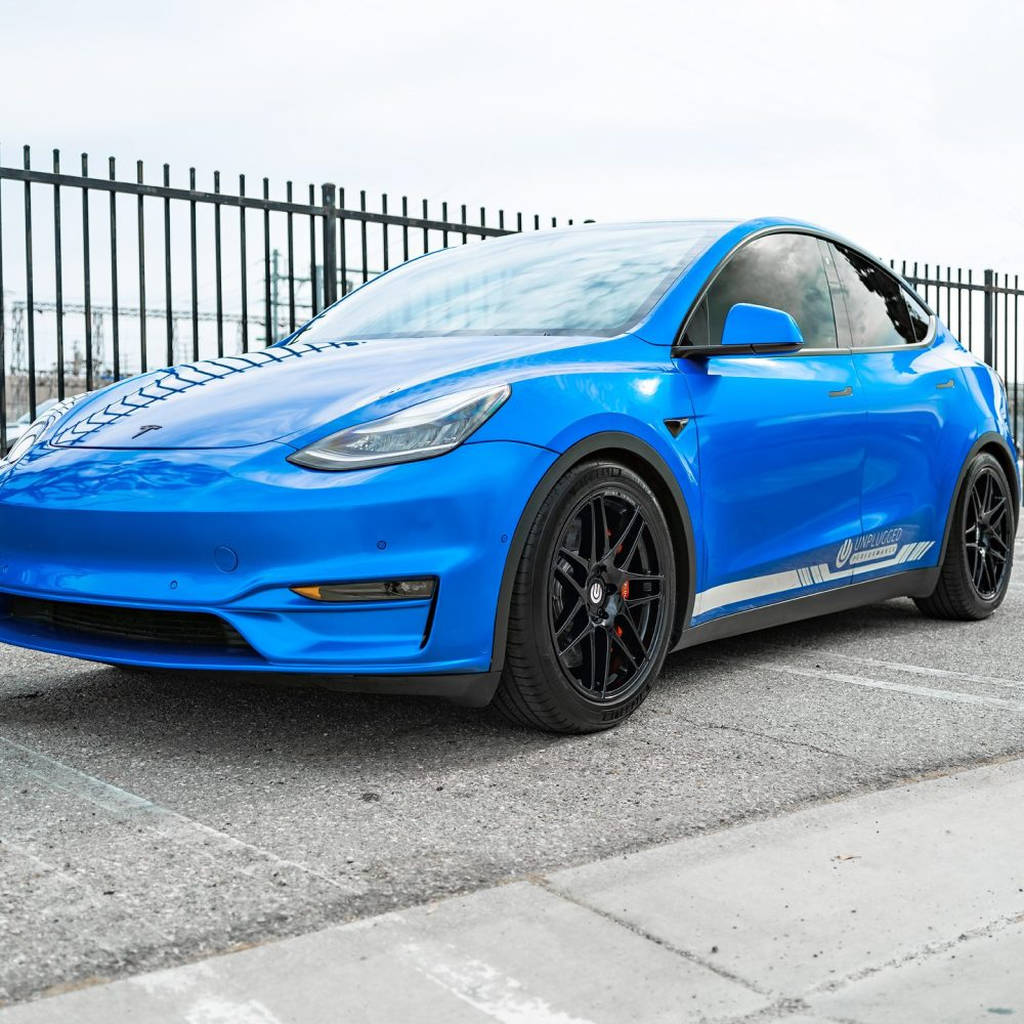 UNPLUGGED PERFORMANCE UP-M3MY-357-3.1 Spare Wheel UP x BBS Flugplatz (FP) 20x9+32 Gloss Black 1pc for TESLA Model 3 / Y Photo-8