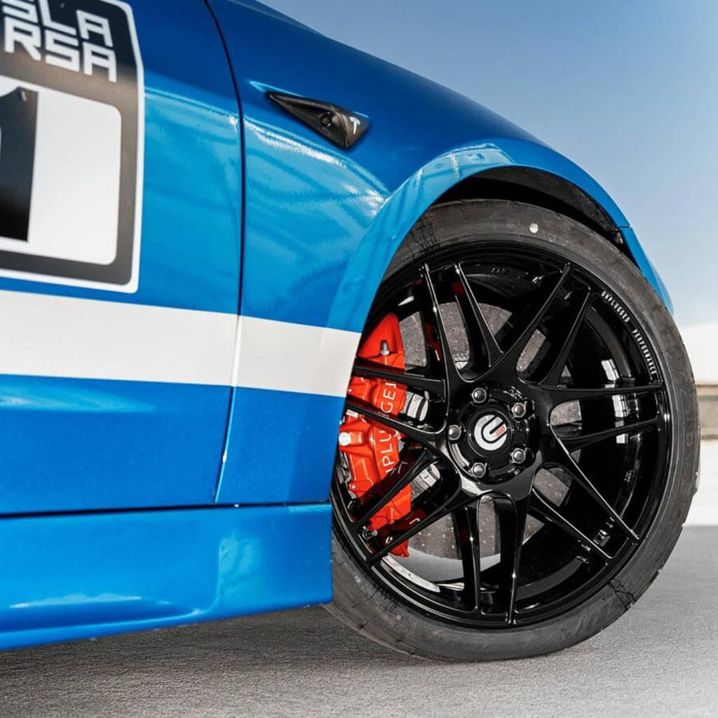 UNPLUGGED PERFORMANCE UP-M3MY-357-4.1 Spare Wheel UP x BBS Flugplatz (FP) 20x9+32 Satin Asteroid Graphite 1pc for TESLA Model 3 / Y Photo-6