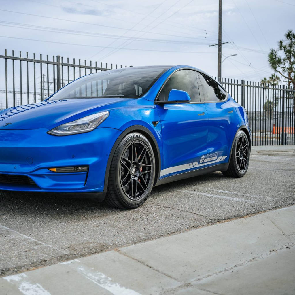 UNPLUGGED PERFORMANCE UP-M3MY-357-4.1 Spare Wheel UP x BBS Flugplatz (FP) 20x9+32 Satin Asteroid Graphite 1pc for TESLA Model 3 / Y Photo-13