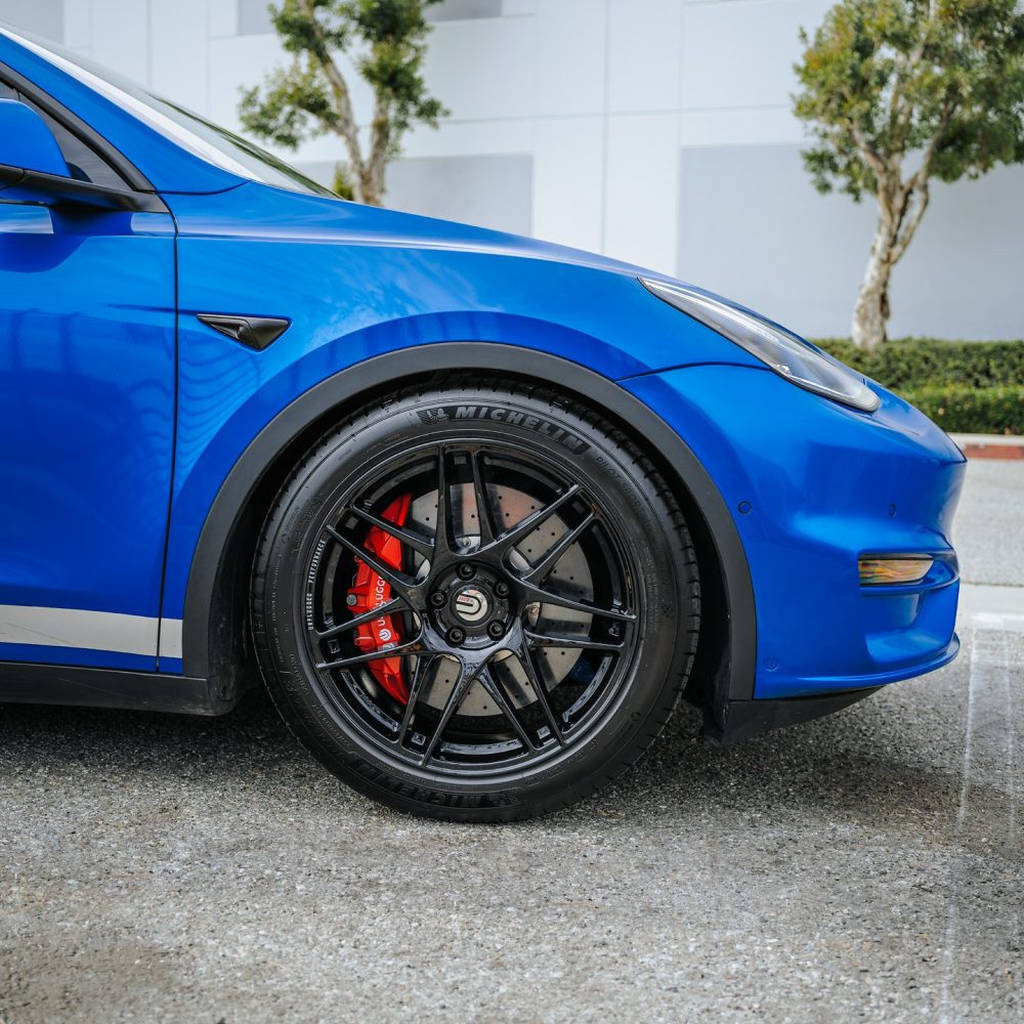 UNPLUGGED PERFORMANCE UP-M3MY-357-4.1 Spare Wheel UP x BBS Flugplatz (FP) 20x9+32 Satin Asteroid Graphite 1pc for TESLA Model 3 / Y Photo-14