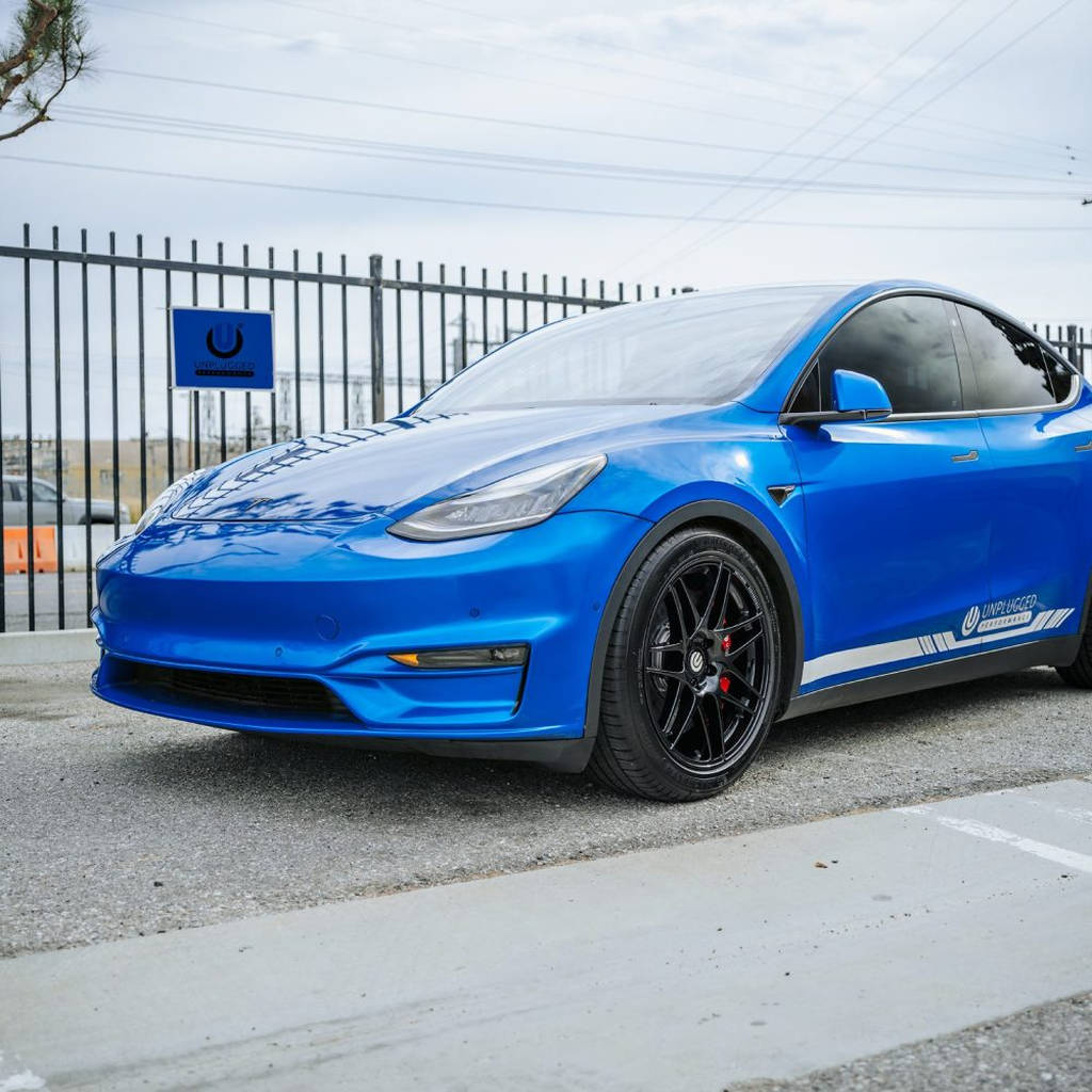 UNPLUGGED PERFORMANCE UP-M3MY-357-4.1 Spare Wheel UP x BBS Flugplatz (FP) 20x9+32 Satin Asteroid Graphite 1pc for TESLA Model 3 / Y Photo-16