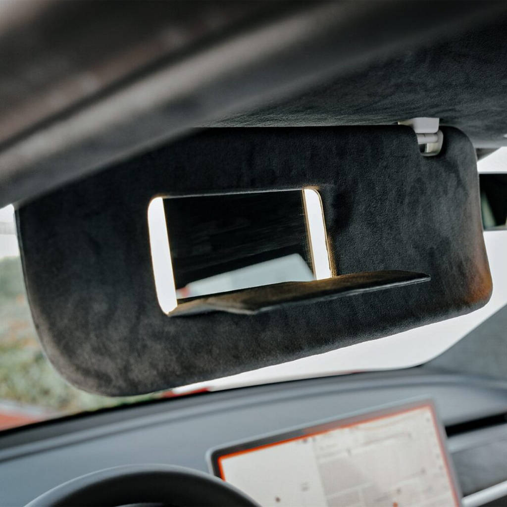 UNPLUGGED PERFORMANCE UP-MY-331-1.1 Alcantara Headliner Upgrade Kit, for TESLA Charcoal Black (Core Exchange) for TESLA Model Y Photo-2