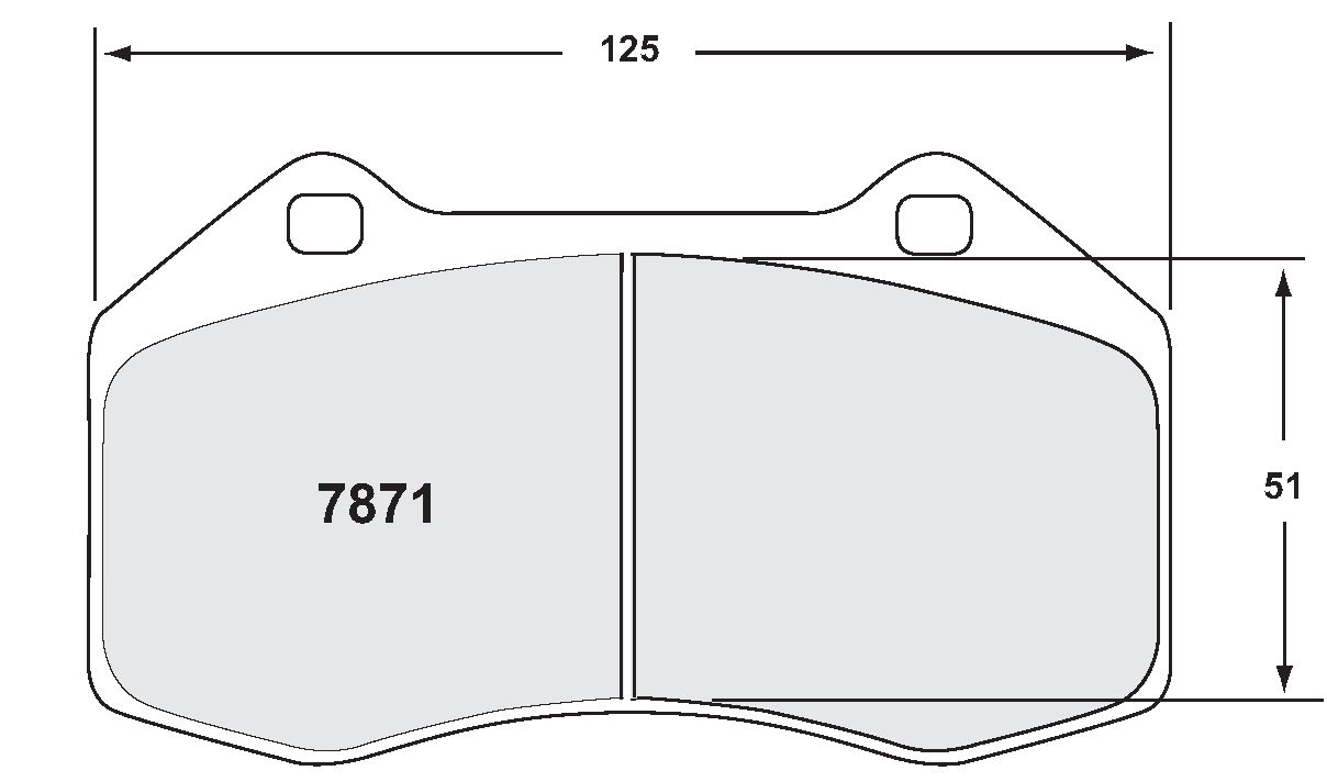 PFC 7871.13.16.44 Front brake pads RACE 13 CMPD 16mm ABARTH 695 1.4 Turbo 2009- Photo-0