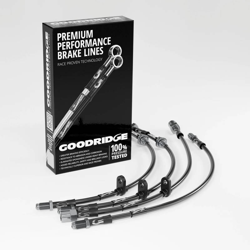 GOODRIDGE SHD0380-4C Brake Hoses, Stainless Steel for HONDA Civic Type R 2.0 (EP3) 2001-2005 Photo-0