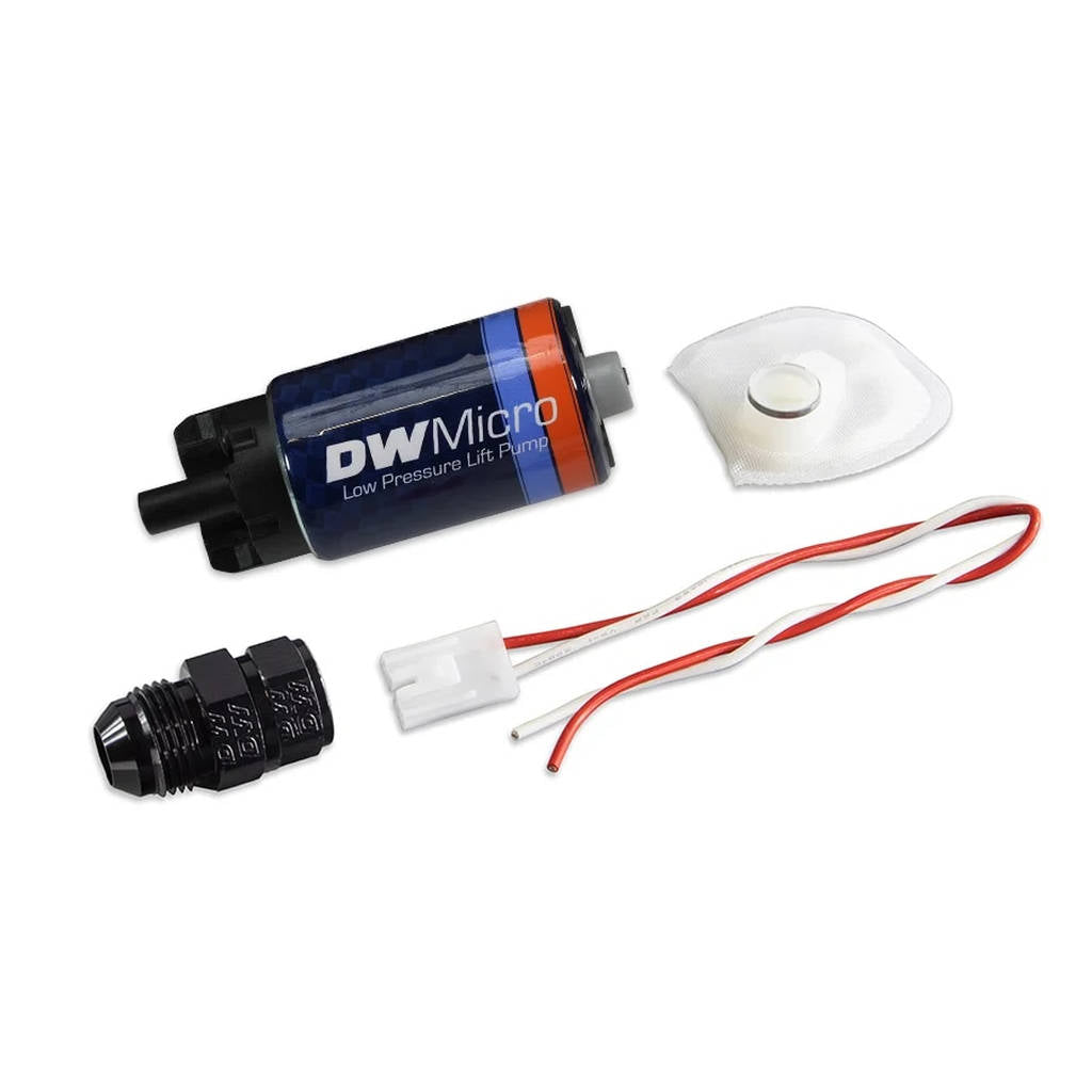 DEATSCHWERKS 9-110-1057 DWMicro series, -8AN 210lph low pressure lift fuel pump Photo-0