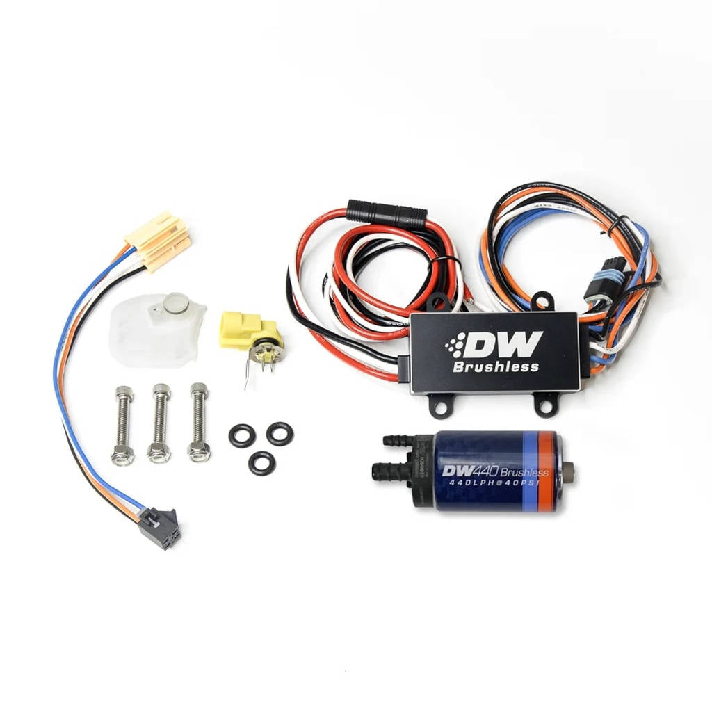 DEATSCHWERKS 9-441-C102-0912 DW440 Brushless, In-tank brushless fuel pump 440lph +C102 controller w/ install kit for 2014-2019 Ford Fiesta ST Photo-0