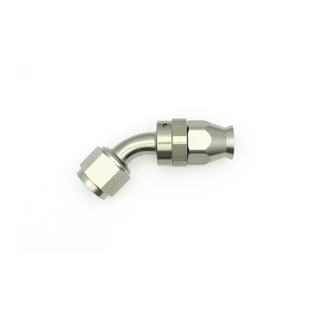DEATSCHWERKS 6-02-0855 8AN Female Swivel 45-degree Hose End PTFE (incl 1 Olive Insert) Photo-0