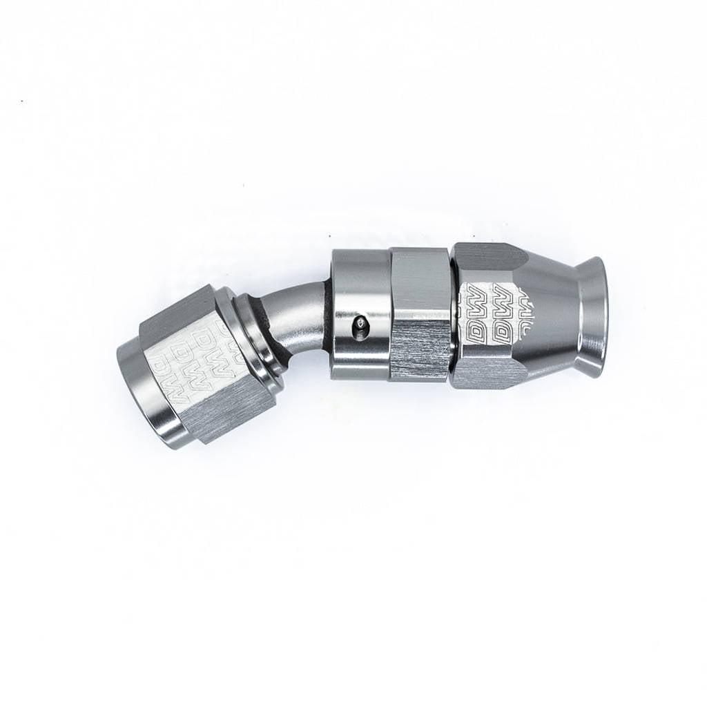 DEATSCHWERKS 6-02-0870 6 AN Female Flare Swivel (Incl Ferule/Olive) 30-degree Hose End PTFE, anodized DW titanium Photo-0