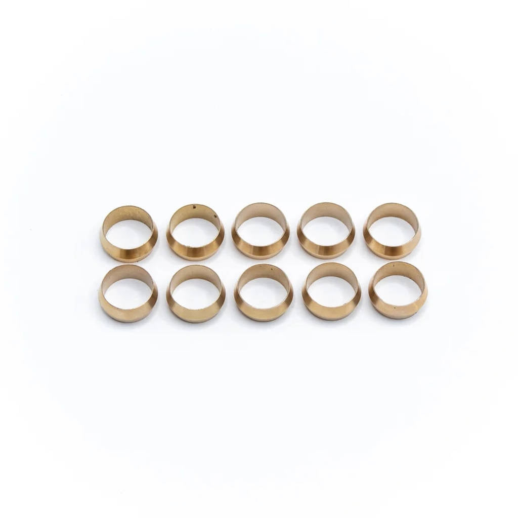 DEATSCHWERKS 6-02-0119 Replacement Hard Line Compression Olives, 1/2" (Pack of 10) Photo-0