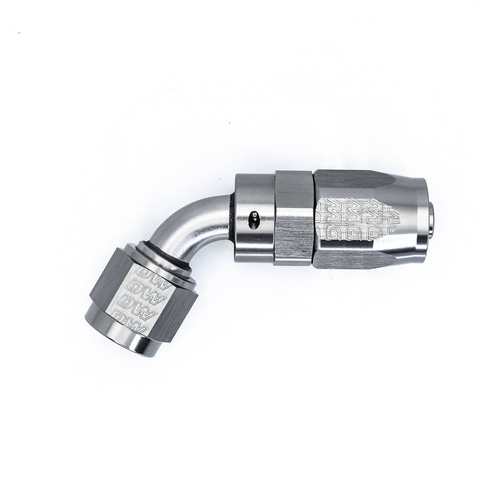 DEATSCHWERKS 6-02-0819 6 AN Female Flare Swivel 60-degree Hose End CPE, anodized DW titanium Photo-0