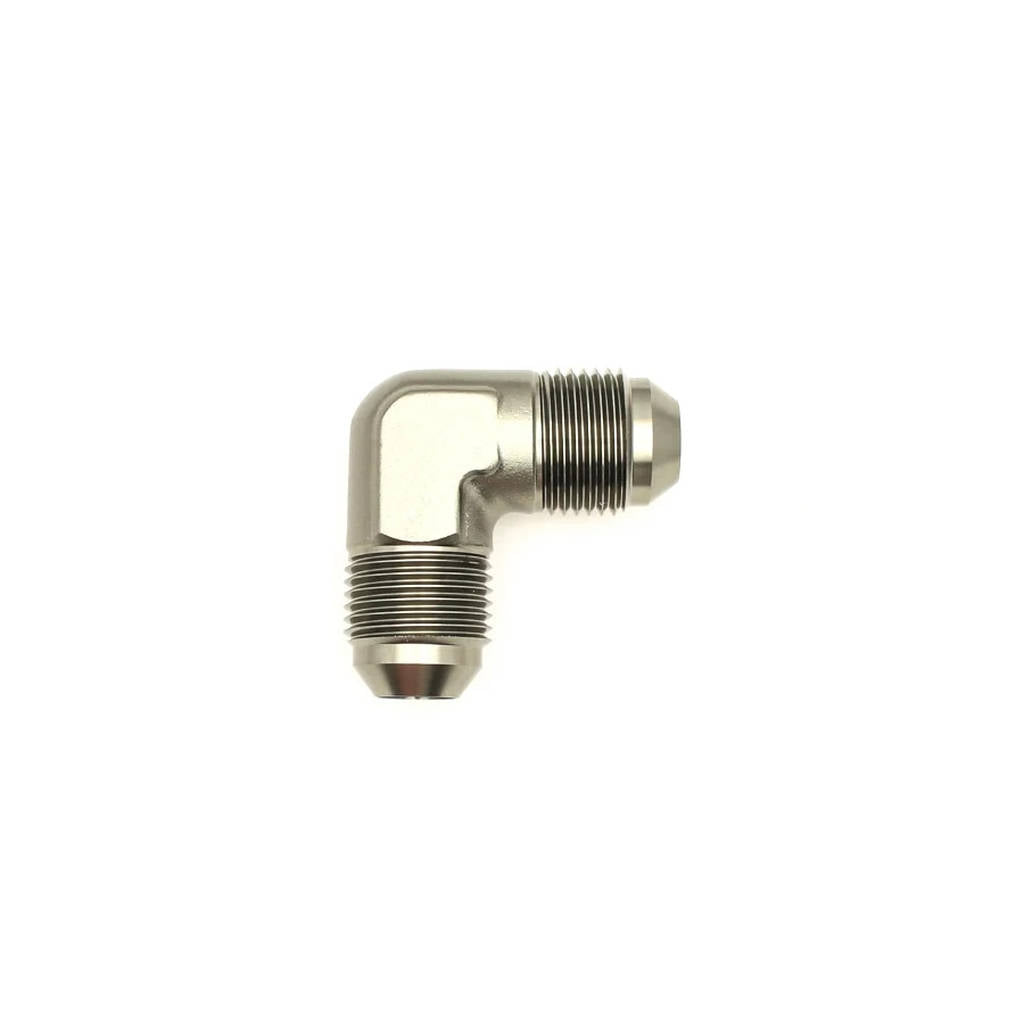 DEATSCHWERKS 6-02-0208 8AN Male Flare to 8AN Male Flare 90-degree Fitting Photo-0