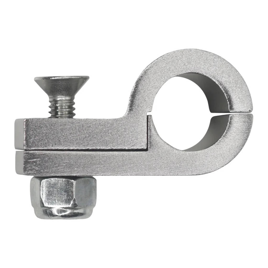 DEATSCHWERKS 6-02-0356 Billet P-Clamp Titanium Finish for -6 PTFE Hose, 11.1mm Clamp ID Photo-0
