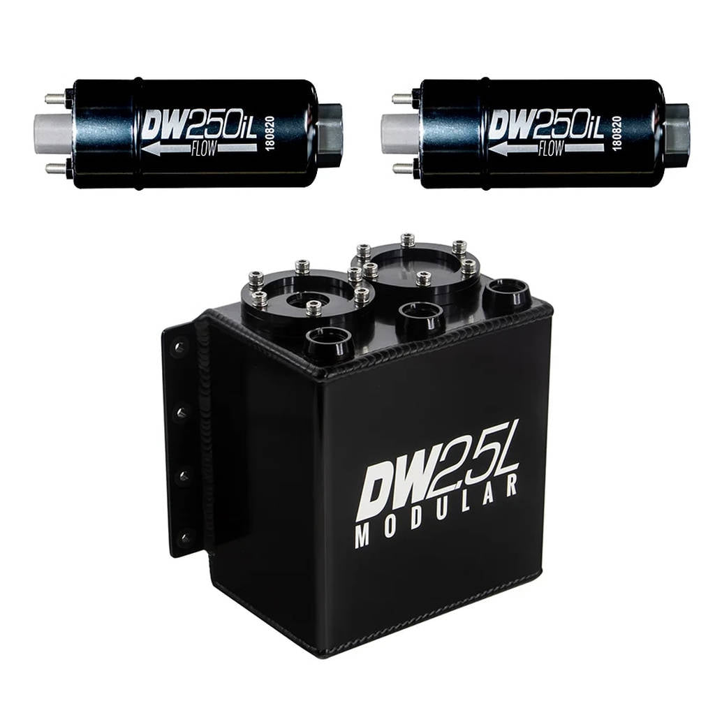 DEATSCHWERKS 6-252-25ST 2.5L modular surge tank, universal. Includes 2 250iL In-line Fuel Pump Photo-0