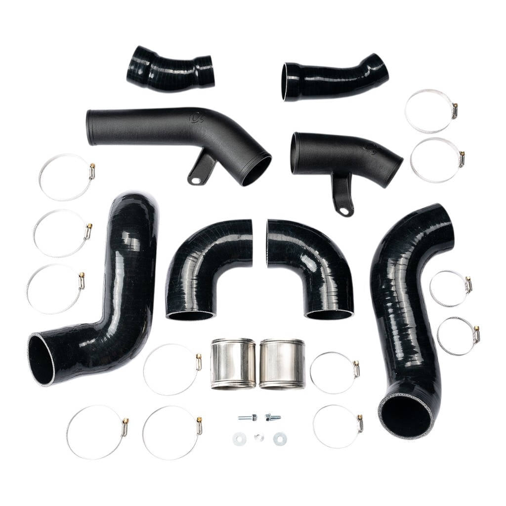AMS ALP.07.14.0020-1 Turbo Kit 3" Lower Intercooler Pipes (OMEGA 9 / 13 / 14) for NISSAN GTR (R35) Photo-5