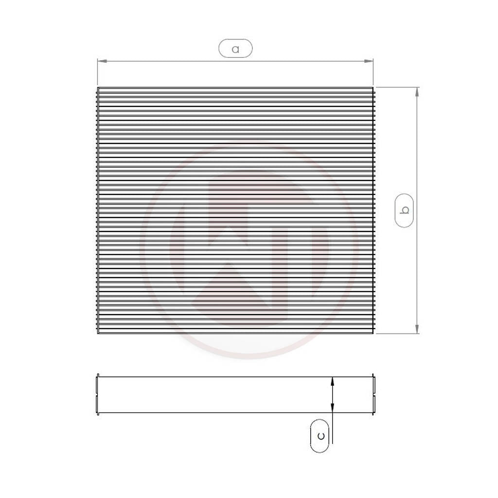 WAGNER TUNING 004001013-001 Rennsport Radiator core 685x489x50 Photo-0