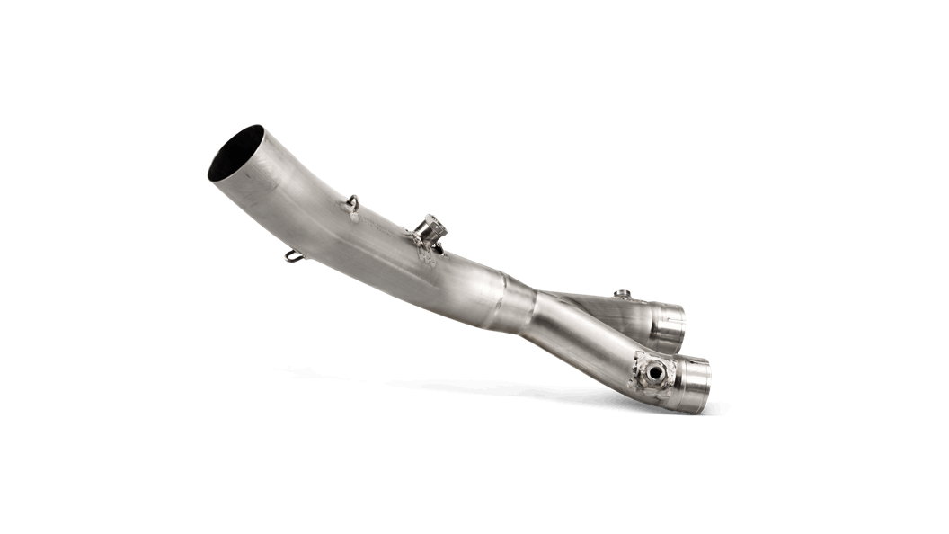 AKRAPOVIC L-Y10SO11T/TD Slip-On Track day Link pipe/Collector (Titanium) Yamaha YZF-R1 2015-201 Photo-0