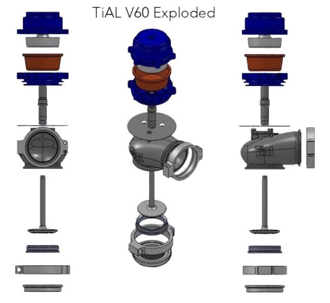 TIAL 001841 LG YELLOW SPRING: .7 Bar/10.15 psi for WG38/40, .6 Bar/8.70 psi for WG44/46 FV0023376 REV Photo-1