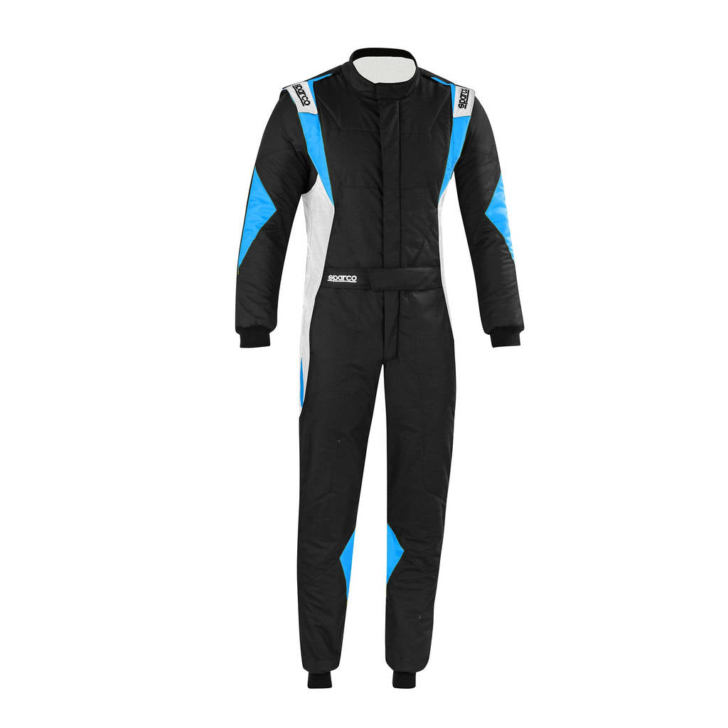 SPARCO 00114266NBAZ Racing suit SUPERLEGGERA R564, FIA 8856-2018, black/blue/white, size 66 Photo-0