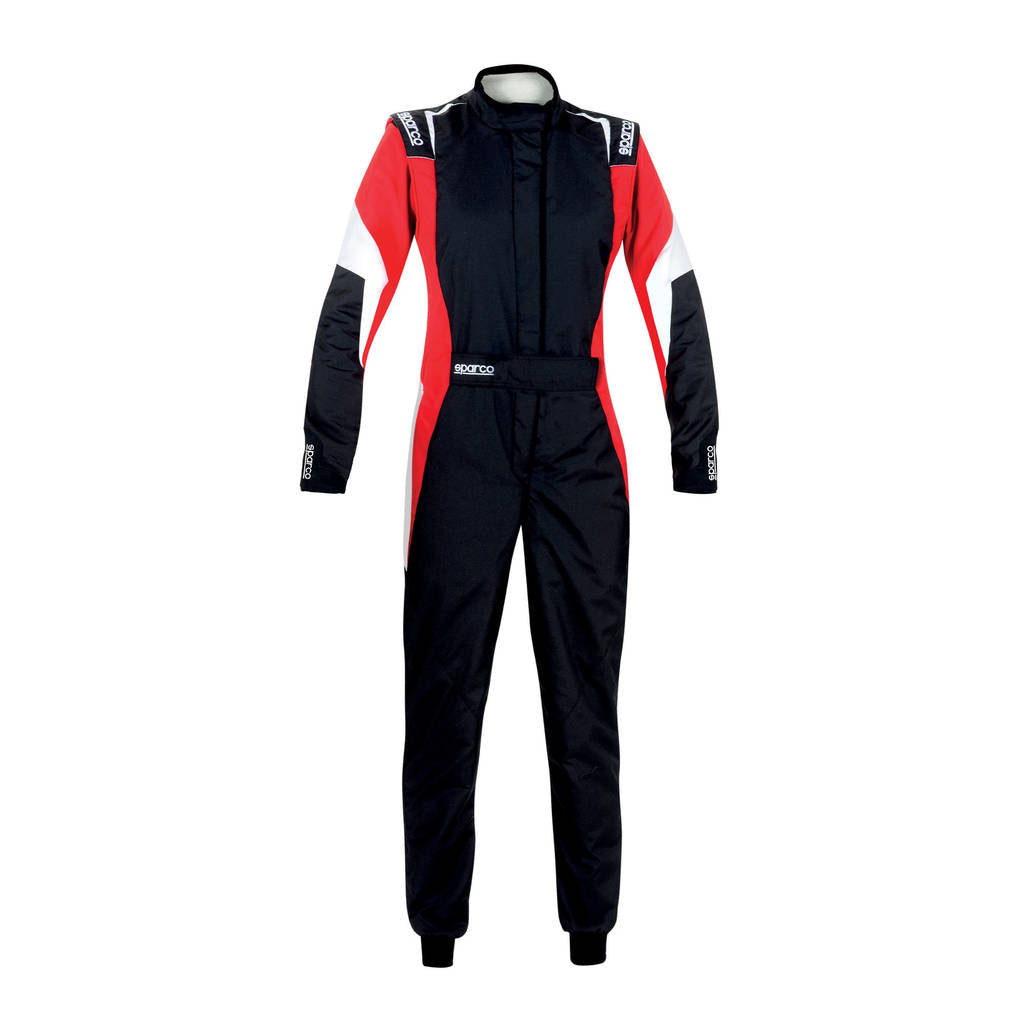 SPARCO 001144L38NRRB COMPETITION LADY R567 Racing suit, FIA 8856-2018, black/red, size 38 Photo-0