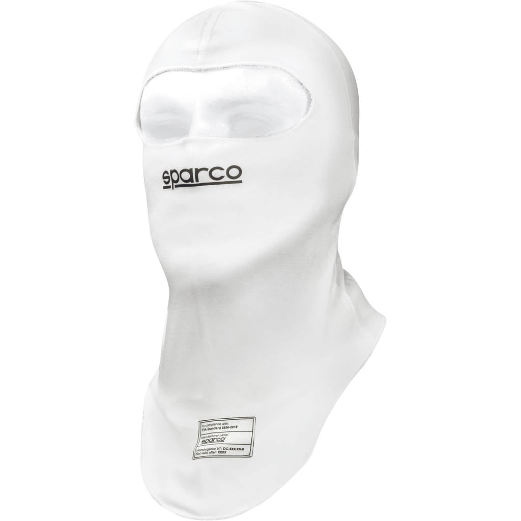 SPARCO 001487BI Racing balaclava RW-4, FIA 8856-2018, white, one size Photo-0