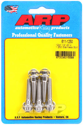 ARP 611-1250 SAE Bolt Kit 1/4-20 x 1.250 12pt SS bolts Photo-0