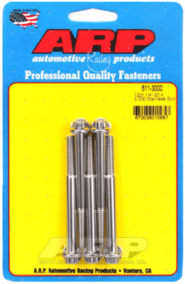 ARP 611-3000 SAE Bolt Kit 1/4-20 x 3.000 12pt SS bolts Photo-0