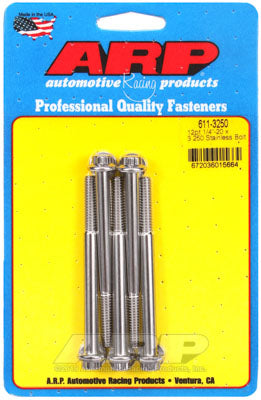ARP 611-3250 SAE Bolt Kit 1/4-20 x 3.250 12pt SS bolts Photo-0