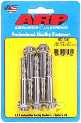 ARP 612-2250 SAE Bolt Kit 5/16-18 x 2.250 12pt SS bolts Photo-0
