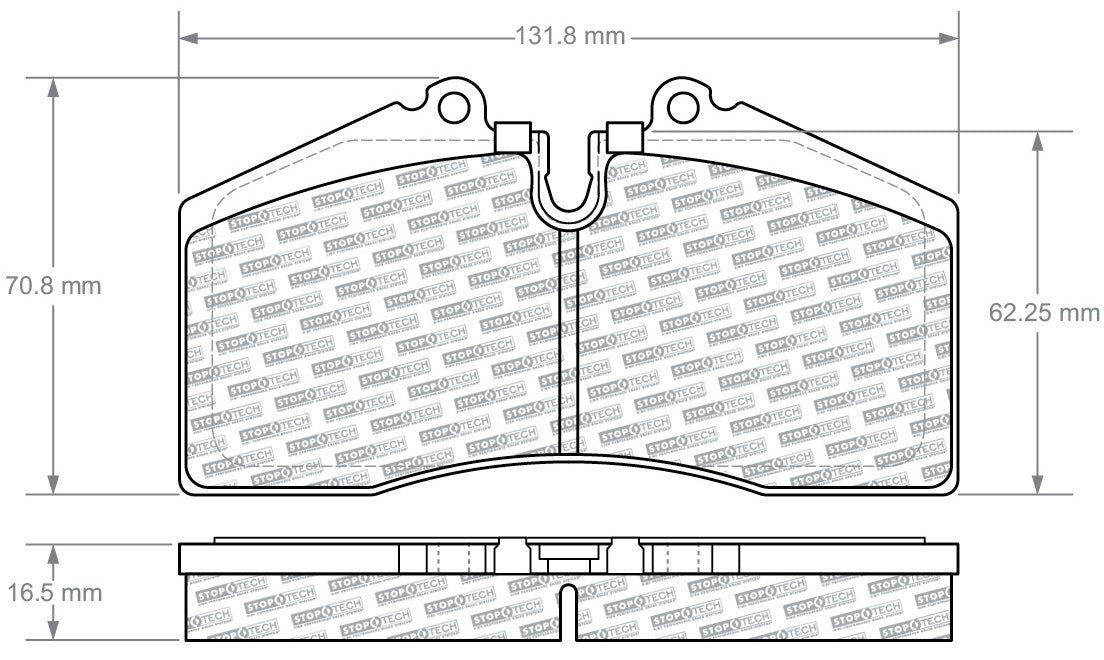 STOPTECH 309.06090 Front/Rear Sport Brake Pads with Shims PORSCHE 911/928/944/968 1986-1998 Photo-1