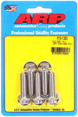 ARP 613-1250 SAE Bolt Kit 3/8-16 x 1.250 12pt SS bolts Photo-0