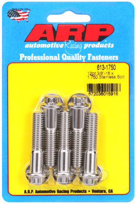 ARP 613-1750 SAE Bolt Kit 3/8-16 x 1.750 12pt SS bolts Photo-0
