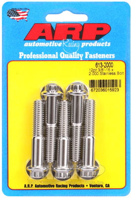 ARP 613-2000 SAE Bolt Kit 3/8-16 x 2.000 12pt SS bolts Photo-0